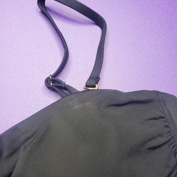 Andie Swim The Bora Bora Bandeau Bikini Top Black Women's Size Medium NEW - Picture 7 of 10